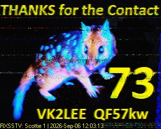 SSTV image from VK7DIK_2M