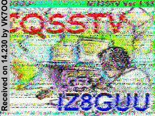SSTV image from VK7OO_20M
