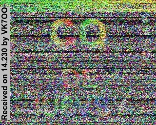 SSTV image from VK7OO_20M