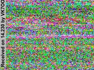 SSTV image from VK7OO_20M