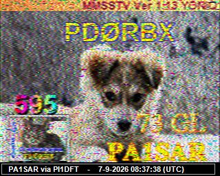 SSTV image from DB0PTB_2M