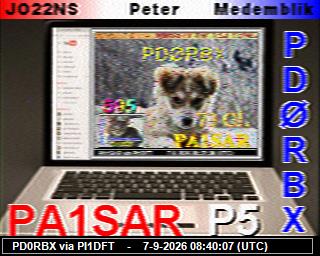 SSTV image from DB0PTB_2M