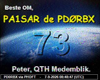 SSTV image from DB0PTB_2M