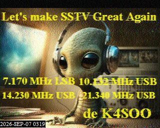 SSTV image from KP4TR_20M