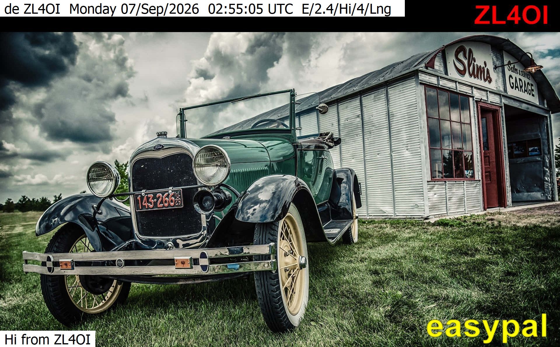 SSTV image from VK3DNH_2M
