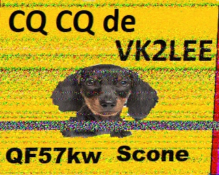 SSTV image from VK3DNH_2M