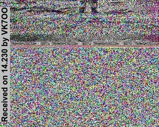 SSTV image from VK7OO_20M