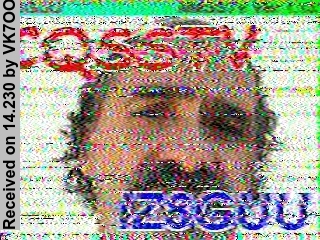 SSTV image from VK7OO_20M