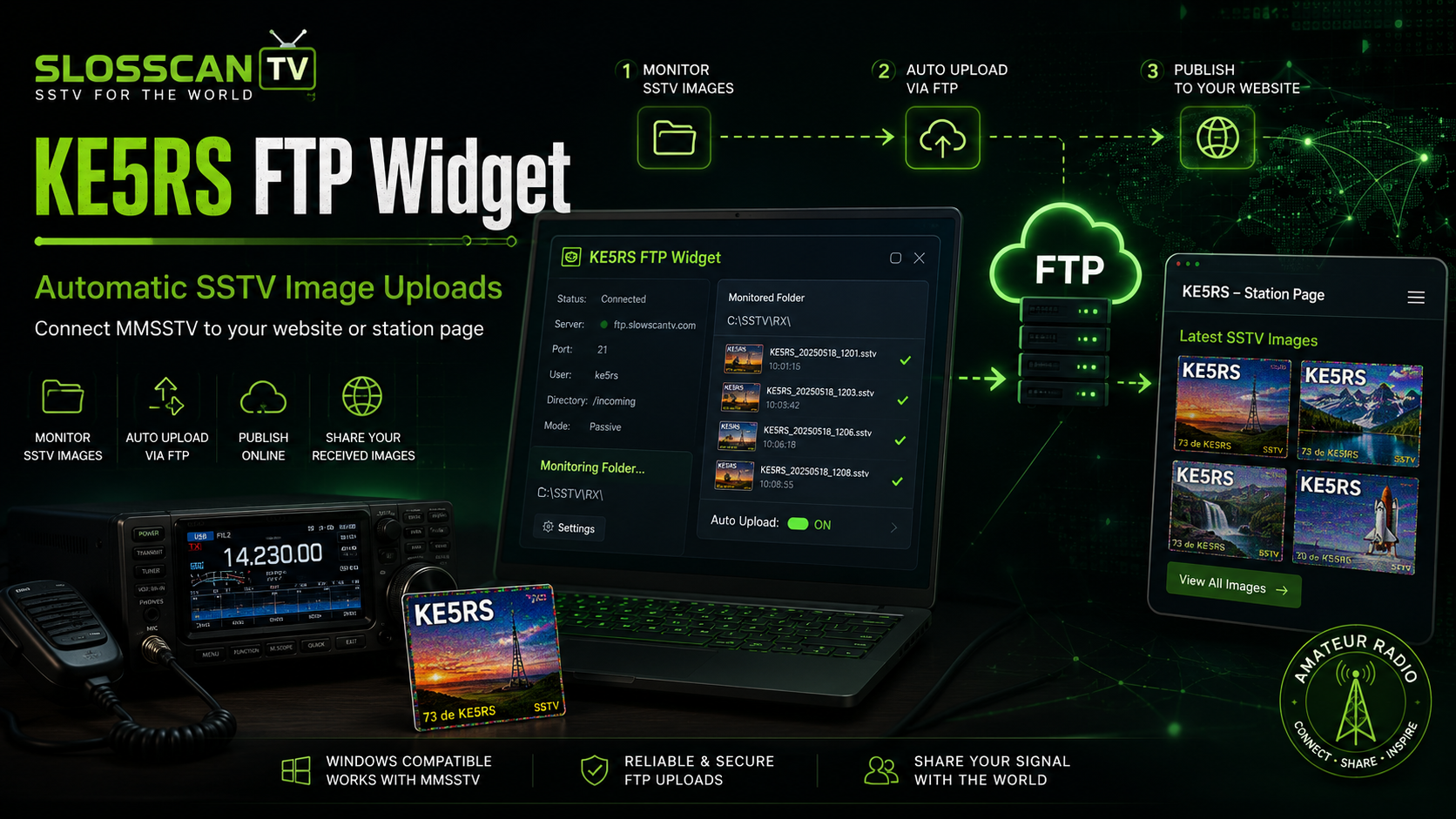 KE5RS FTP Widget