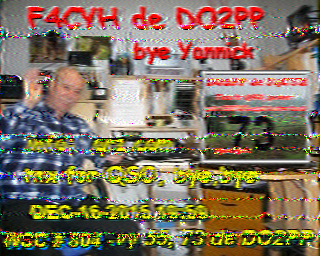 DO2PP SSTV image on 80 metres